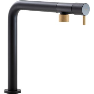 Available in Brushed Nickel, Matt Black, Black & Brass, Brushed Brass.