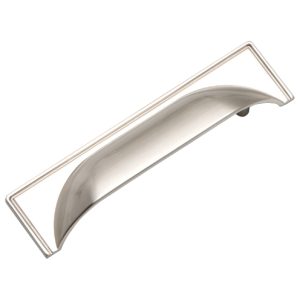 Brushed Nickel Cup Handle (L)