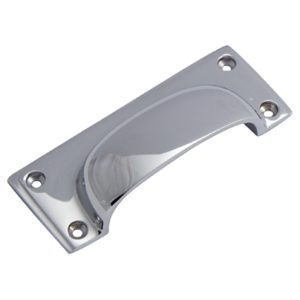 Polished Nickel Cup Handle (L)