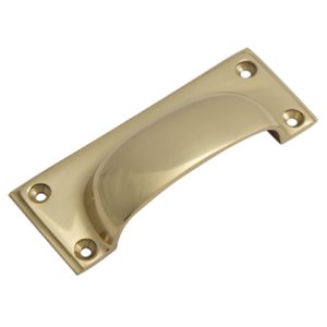 Polished Brass Cup Handle (L)