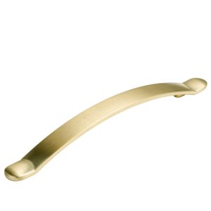 Brushed Satin Brass Bow Handle